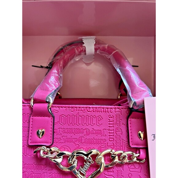NIB Juicy Couture Pink 2-Piece Handbag Gift Set Mix & Match Tote Crossbody - Picture 3 of 9